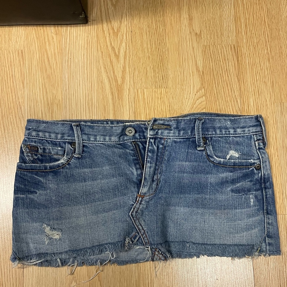 Jean mini skirt vintage hollister